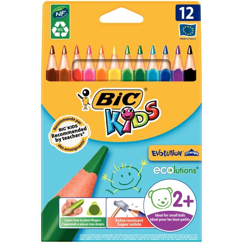 BIC - Crayons de couleur - 12 couleurs