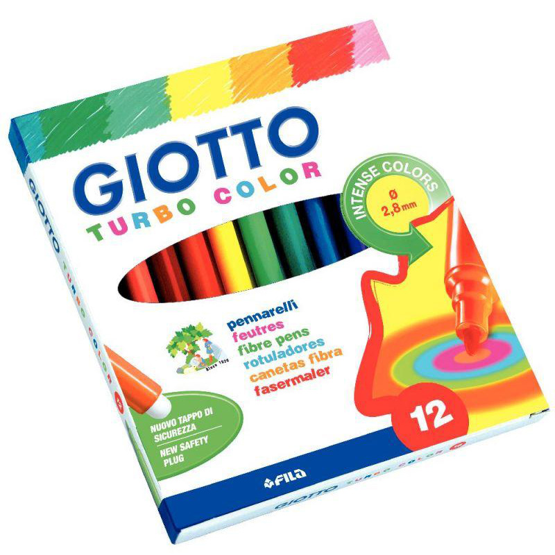 Étui de 12 feutres - Giotto Turbo Color