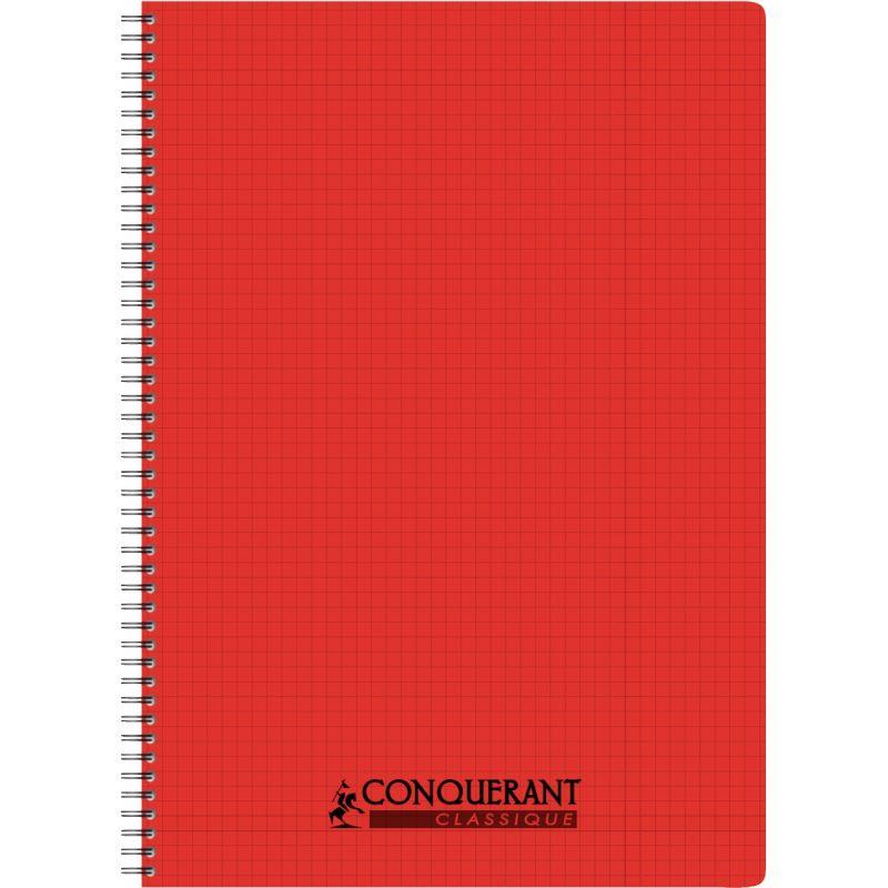 1 cahier polypro à spirales - Format A4 21 x 29.7 cm - Office - Oxford -  100 pages petits carreaux - Coloris assortis - Copies - Feuilles