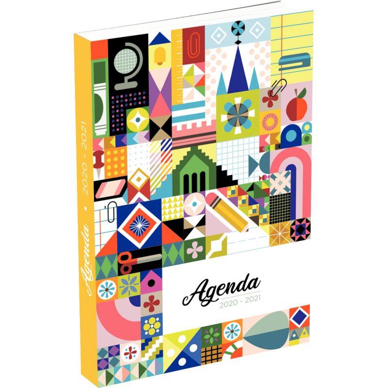 Agenda 2021 2 pages par jour : Couverture Rigide, Grand Format